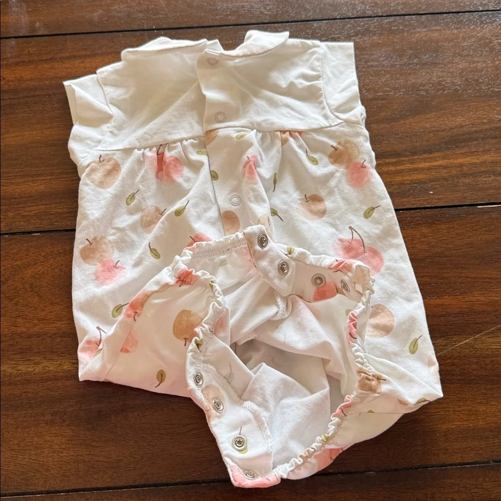 Mayoral Pink and‎ White Floral Diaper Cover 4-6Month